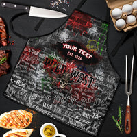 Personalized Wild West Borderlands Apron Urban Street Graffiti Art Skull Scorpion Symbols