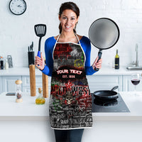 Personalized Wild West Borderlands Apron Urban Street Graffiti Art Skull Scorpion Symbols