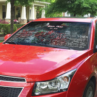 Personalized Wild West Borderlands Auto Sun Shade Urban Street Graffiti Art Skull Scorpion Symbols