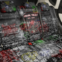 Personalized Wild West Borderlands Back Car Seat Cover Urban Street Graffiti Art Skull Scorpion Symbols