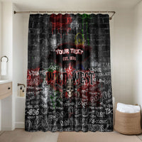 Personalized Wild West Borderlands Bathroom Set Urban Street Graffiti Art Skull Scorpion Symbols