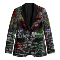 Personalized Wild West Borderlands Blazer Urban Street Graffiti Art Skull Scorpion Symbols