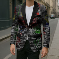 Personalized Wild West Borderlands Blazer Urban Street Graffiti Art Skull Scorpion Symbols