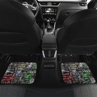 Personalized Wild West Borderlands Car Mats Urban Street Graffiti Art Skull Scorpion Symbols