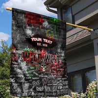 Personalized Wild West Borderlands Garden Flag Urban Street Graffiti Art Skull Scorpion Symbols
