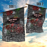 Personalized Wild West Borderlands Garden Flag Urban Street Graffiti Art Skull Scorpion Symbols