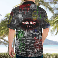 Personalized Wild West Borderlands Hawaiian Shirt Urban Street Graffiti Art Skull Scorpion Symbols