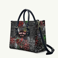 Personalized Wild West Borderlands Leather Bag Urban Street Graffiti Art Skull Scorpion Symbols
