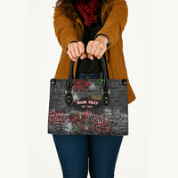 Personalized Wild West Borderlands Leather Bag Urban Street Graffiti Art Skull Scorpion Symbols