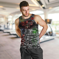 Personalized Wild West Borderlands Men Tank Top Urban Street Graffiti Art Skull Scorpion Symbols