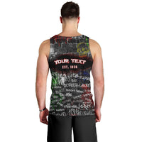 Personalized Wild West Borderlands Men Tank Top Urban Street Graffiti Art Skull Scorpion Symbols