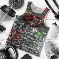 Personalized Wild West Borderlands Men Tank Top Urban Street Graffiti Art Skull Scorpion Symbols