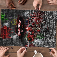 Personalized Wild West Borderlands Puzzle Urban Street Graffiti Art Skull Scorpion Symbols