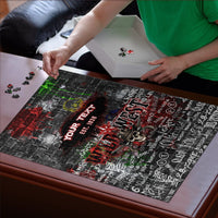 Personalized Wild West Borderlands Puzzle Urban Street Graffiti Art Skull Scorpion Symbols