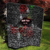 Personalized Wild West Borderlands Quilt Urban Street Graffiti Art Skull Scorpion Symbols