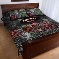 Personalized Wild West Borderlands Quilt Bed Set Urban Street Graffiti Art Skull Scorpion Symbols