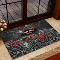 Personalized Wild West Borderlands Rubber Doormat Urban Street Graffiti Art Skull Scorpion Symbols