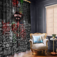 Personalized Wild West Borderlands Window Curtain Urban Street Graffiti Art Skull Scorpion Symbols