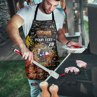 Personalized Texas State Pride Apron Urban Graffiti Style - Longhorn Skull - Oil Derrick Graphic