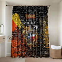 Personalized Texas State Pride Bathroom Set Urban Graffiti Style - Longhorn Skull - Oil Derrick Graphic