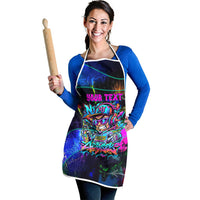 Personalized New Jersey Graffiti Mascot Apron Urban Street Art - Vibrant Neon Spray Paint Aesthetic