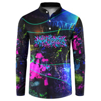 Personalized New Jersey Graffiti Mascot Button Sweatshirt Urban Street Art - Vibrant Neon Spray Paint Aesthetic