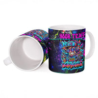 Personalized New Jersey Graffiti Mascot Ceramic Mug Urban Street Art - Vibrant Neon Spray Paint Aesthetic