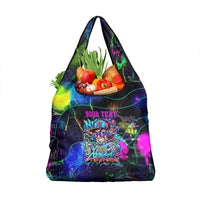 Personalized New Jersey Graffiti Mascot Grocery Bag Urban Street Art - Vibrant Neon Spray Paint Aesthetic
