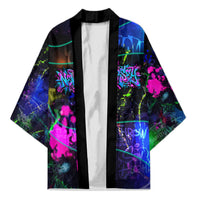Personalized New Jersey Graffiti Mascot Kimono Urban Street Art - Vibrant Neon Spray Paint Aesthetic
