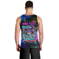 Personalized New Jersey Graffiti Mascot Men Tank Top Urban Street Art - Vibrant Neon Spray Paint Aesthetic