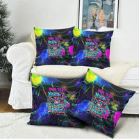 Personalized New Jersey Graffiti Mascot Pillow Cover Urban Street Art - Vibrant Neon Spray Paint Aesthetic