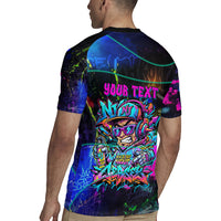 Personalized New Jersey Graffiti Mascot Rugby Jersey Urban Street Art - Vibrant Neon Spray Paint Aesthetic