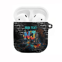 Personalized New Jersey Liberty Bell Graffiti AirPods Case Urban Street Art - Hand Drawn City Tagging