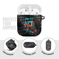 Personalized New Jersey Liberty Bell Graffiti AirPods Case Urban Street Art - Hand Drawn City Tagging