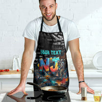 Personalized New Jersey Liberty Bell Graffiti Apron Urban Street Art - Hand Drawn City Tagging