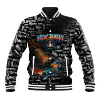 Personalized New Jersey Liberty Bell Graffiti Baseball Jacket Urban Street Art - Hand Drawn City Tagging