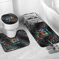 Personalized New Jersey Liberty Bell Graffiti Bathroom Set Urban Street Art - Hand Drawn City Tagging