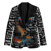 Personalized New Jersey Liberty Bell Graffiti Blazer Urban Street Art - Hand Drawn City Tagging