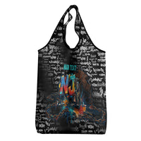 Personalized New Jersey Liberty Bell Graffiti Grocery Bag Urban Street Art - Hand Drawn City Tagging