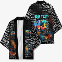 Personalized New Jersey Liberty Bell Graffiti Kimono Urban Street Art - Hand Drawn City Tagging