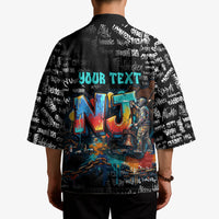 Personalized New Jersey Liberty Bell Graffiti Kimono Urban Street Art - Hand Drawn City Tagging