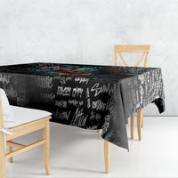 Personalized New Jersey Liberty Bell Graffiti Tablecloth Urban Street Art - Hand Drawn City Tagging