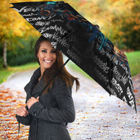Personalized New Jersey Liberty Bell Graffiti Umbrella Urban Street Art - Hand Drawn City Tagging