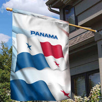 Panama Waving Flag Design Garden Flag with Red Blue Stars and National Color Pattern - Wonder Print Shop