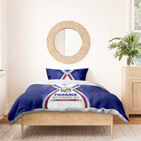 Panama Independence Day Bedding Set with National Coat of Arms and Red Blue Star Design - Wonder Print Shop