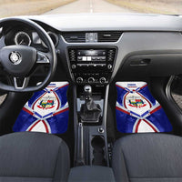 Panama Independence Day Car Mats with National Coat of Arms and Red Blue Star Design - Wonder Print Shop