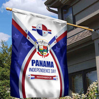 Panama Independence Day Garden Flag with National Coat of Arms and Red Blue Star Design - Wonder Print Shop