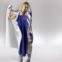 Panama Independence Day Hooded Blanket with National Coat of Arms and Red Blue Star Design - Wonder Print Shop