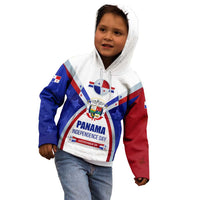 Panama Independence Day Kid Hoodie with National Coat of Arms and Red Blue Star Design - Wonder Print Shop