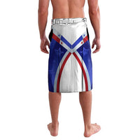 Panama Independence Day Lavalava with National Coat of Arms and Red Blue Star Design - Wonder Print Shop